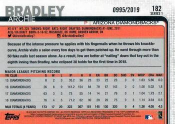 2019 Topps - Gold #182 Archie Bradley Back