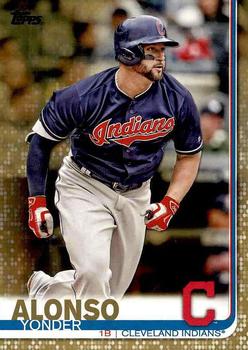 2019 Topps - Gold #328 Yonder Alonso Front
