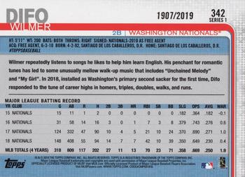 2019 Topps - Gold #342 Wilmer Difo Back