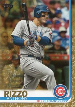2019 Topps - Gold #596 Anthony Rizzo Front