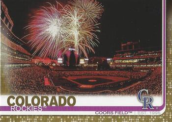 2019 Topps - Gold #604 Coors Field Front