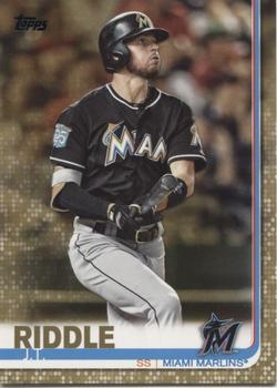 2019 Topps - Gold #607 J.T. Riddle Front