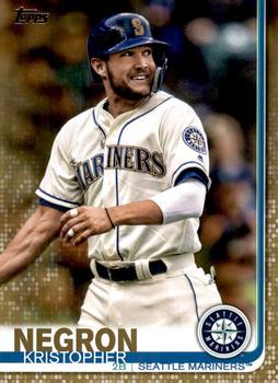 2019 Topps - Gold #638 Kristopher Negron Front