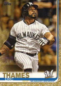 2019 Topps - Gold #695 Eric Thames Front