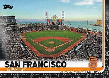 2019 Topps - Black #616 Oracle Park Front