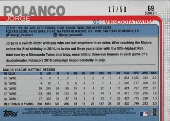 2019 Topps - Mother's Day Pink #69 Jorge Polanco Back