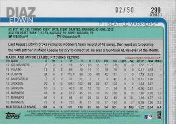 2019 Topps - Mother's Day Pink #299 Edwin Diaz Back