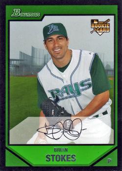 2007 Bowman Draft Picks & Prospects #BDP37 Brian Stokes Front