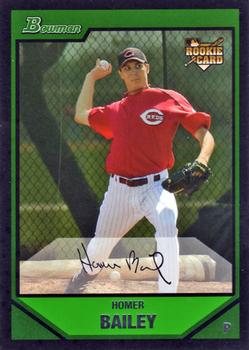 2007 Bowman Draft Picks & Prospects #BDP46 Homer Bailey Front