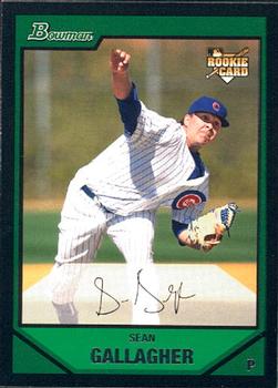 2007 Bowman Draft Picks & Prospects #BDP22 Sean Gallagher Front