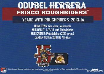 2018 Grandstand Frisco RoughRiders Dream Team #NNO Odubel Herrera Back