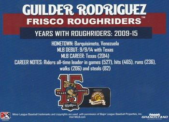2018 Grandstand Frisco RoughRiders Dream Team #NNO Guilder Rodriguez Back