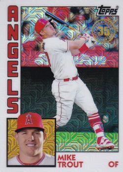 2019 Topps - 1984 Topps Baseball 35th Anniversary Chrome Silver Pack (Series One) #T84-2 Mike Trout Front