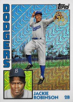 2019 Topps - 1984 Topps Baseball 35th Anniversary Chrome Silver Pack (Series One) #T84-6 Jackie Robinson Front