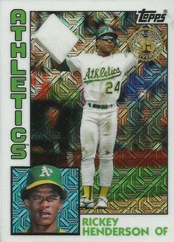 2019 Topps - 1984 Topps Baseball 35th Anniversary Chrome Silver Pack (Series One) #T84-22 Rickey Henderson Front