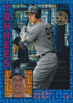 2019 Topps - 1984 Topps Baseball 35th Anniversary Chrome Silver Pack Blue (Series One) #T84-18 Aaron Judge Front