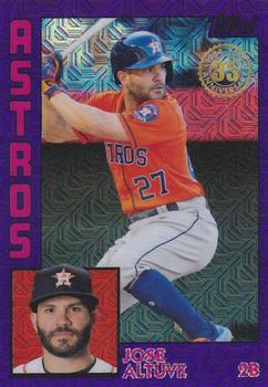 2019 Topps - 1984 Topps Baseball 35th Anniversary Chrome Silver Pack Purple (Series One) #T84-11 Jose Altuve Front