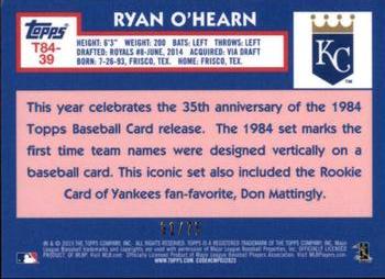 2019 Topps - 1984 Topps Baseball 35th Anniversary Chrome Silver Pack Purple (Series One) #T84-39 Ryan O'Hearn Back