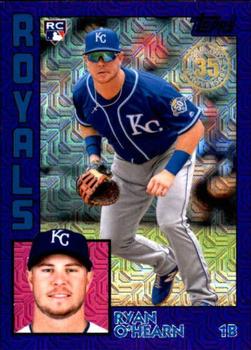 2019 Topps - 1984 Topps Baseball 35th Anniversary Chrome Silver Pack Purple (Series One) #T84-39 Ryan O'Hearn Front