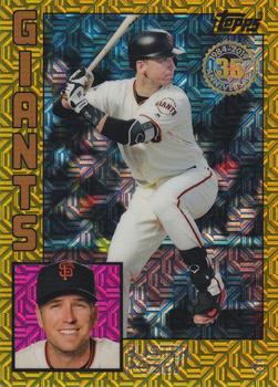 2019 Topps - 1984 Topps Baseball 35th Anniversary Chrome Silver Pack Gold (Series One) #T84-27 Buster Posey Front