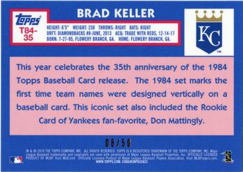 2019 Topps - 1984 Topps Baseball 35th Anniversary Chrome Silver Pack Gold (Series One) #T84-35 Brad Keller Back