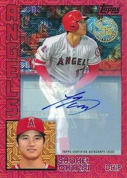 2019 Topps - 1984 Topps Baseball 35th Anniversary Chrome Silver Pack Autographs Red (Series One) #T84A-17 Shohei Ohtani Front
