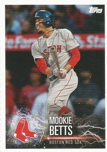 2019 Topps Stickers #1 Mookie Betts Front