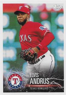 2019 Topps Stickers #92 Elvis Andrus Front