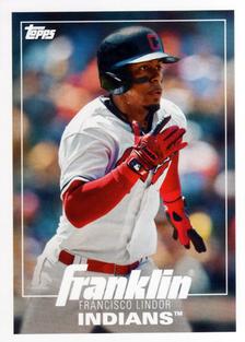 2019 Topps Stickers #159 Francisco Lindor Front