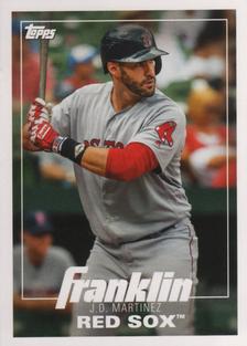 2019 Topps Stickers #160 J.D. Martinez Front