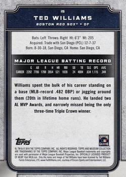 2019 Topps Museum Collection #15 Ted Williams Back