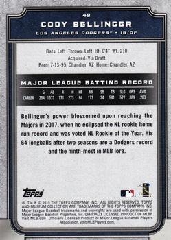 2019 Topps Museum Collection #49 Cody Bellinger Back