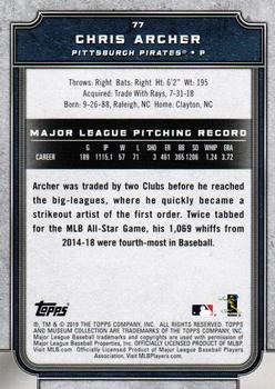 2019 Topps Museum Collection #77 Chris Archer Back