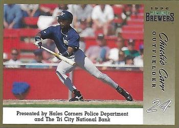 1996 Milwaukee Brewers Police - Hales Corners Police Department and The Tri City National Bank #NNO Chuck Carr Front