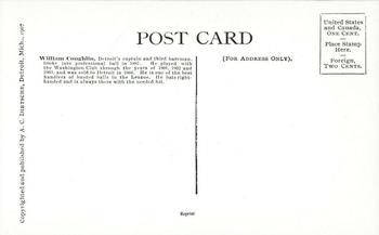 1907 A.C. Dietsche Postcards Detroit Tigers (PC765) (reprint) #NNO Bill Coughlin Back