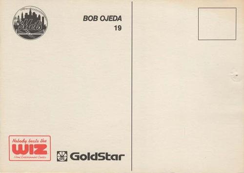 1990 The Wiz / Goldstar New York Mets #NNO Bob Ojeda Back