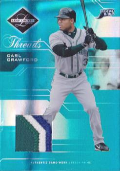 2005 Leaf Limited - Threads Jersey Prime #22 Carl Crawford Front