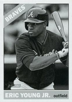 2015 Topps Heritage - Black and White #652 Eric Young Jr. Front