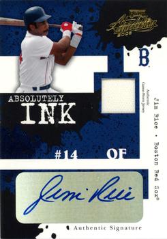 2005 Playoff Absolute Memorabilia - Absolutely Ink Swatch Single #AI-121 Jim Rice Front