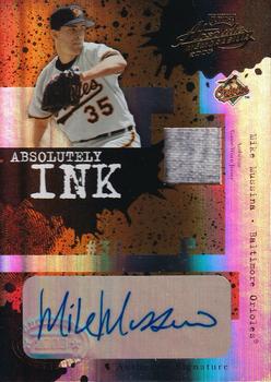 2005 Playoff Absolute Memorabilia - Absolutely Ink Swatch Single Spectrum #AI-65 Mike Mussina Front