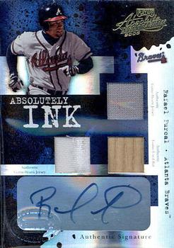 2005 Playoff Absolute Memorabilia - Absolutely Ink Swatch Triple Spectrum #AI-1 Rafael Furcal Front