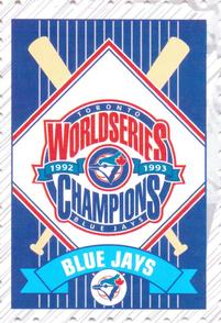 1993 Canada Post Toronto Blue Jays Victory Seals #NNO 1992/1993 World Champions Logo Front