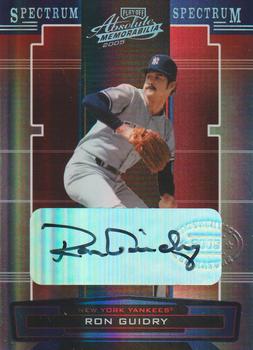 2005 Playoff Absolute Memorabilia - Autograph Spectrum Silver #184 Ron Guidry Front