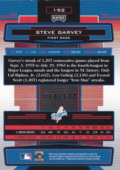 2005 Playoff Absolute Memorabilia - Autograph Spectrum Silver #192 Steve Garvey Back