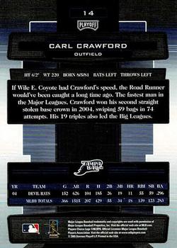 2005 Playoff Absolute Memorabilia - Retail Blue #14 Carl Crawford Back