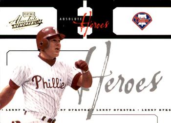 2005 Playoff Absolute Memorabilia - Heroes #AH-4 Lenny Dykstra Front