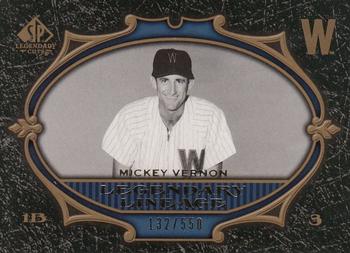 2007 SP Legendary Cuts #198 Mickey Vernon Front