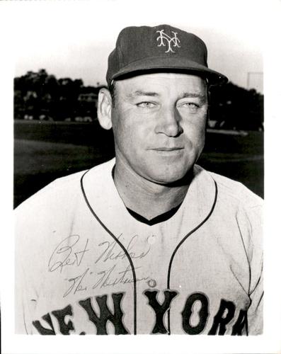 1964 New York Mets 4x5 Photos #NNO Wes Westrum Front