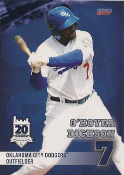 2017 Choice Oklahoma City Dodgers #7 O'Koyea Dickson Front