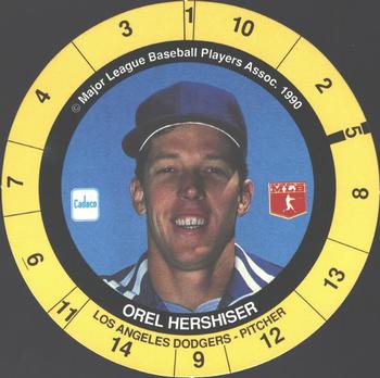 1990 Cadaco Discs #NNO Orel Hershiser Front